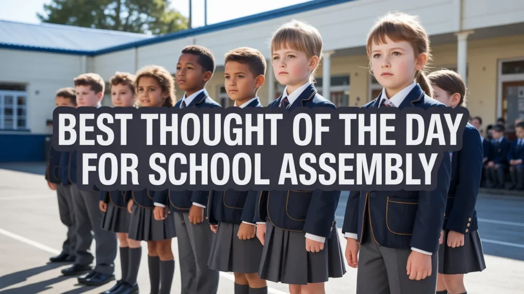 Best Thought of the Day for School Assembly