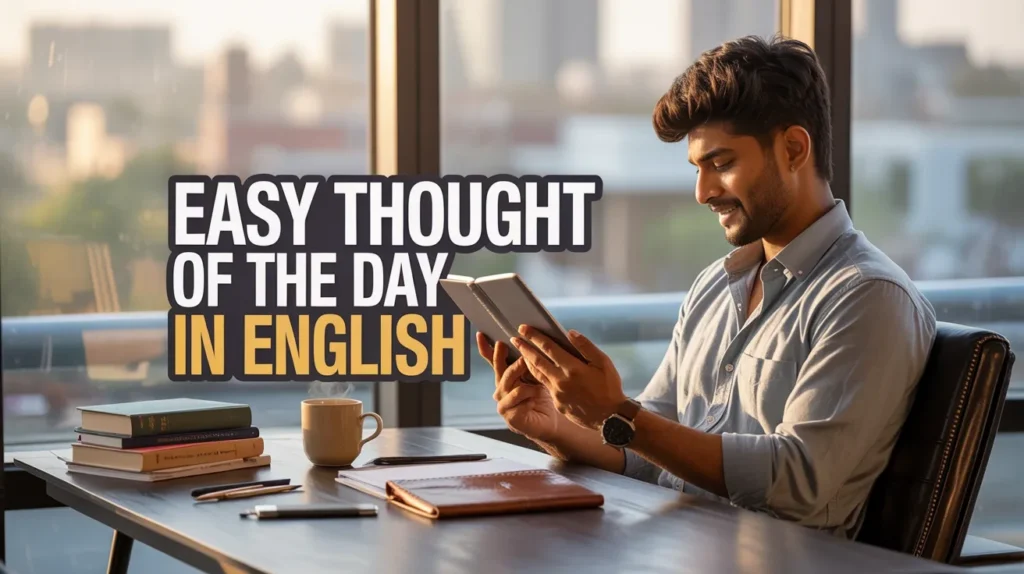 Easy Thought of the Day in English