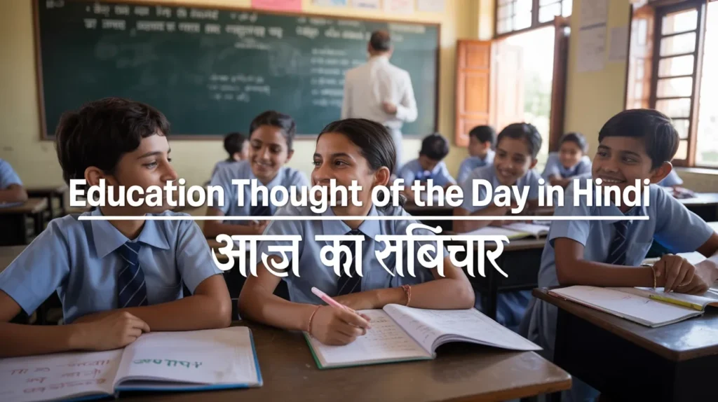 Education Thought of the Day in Hindi