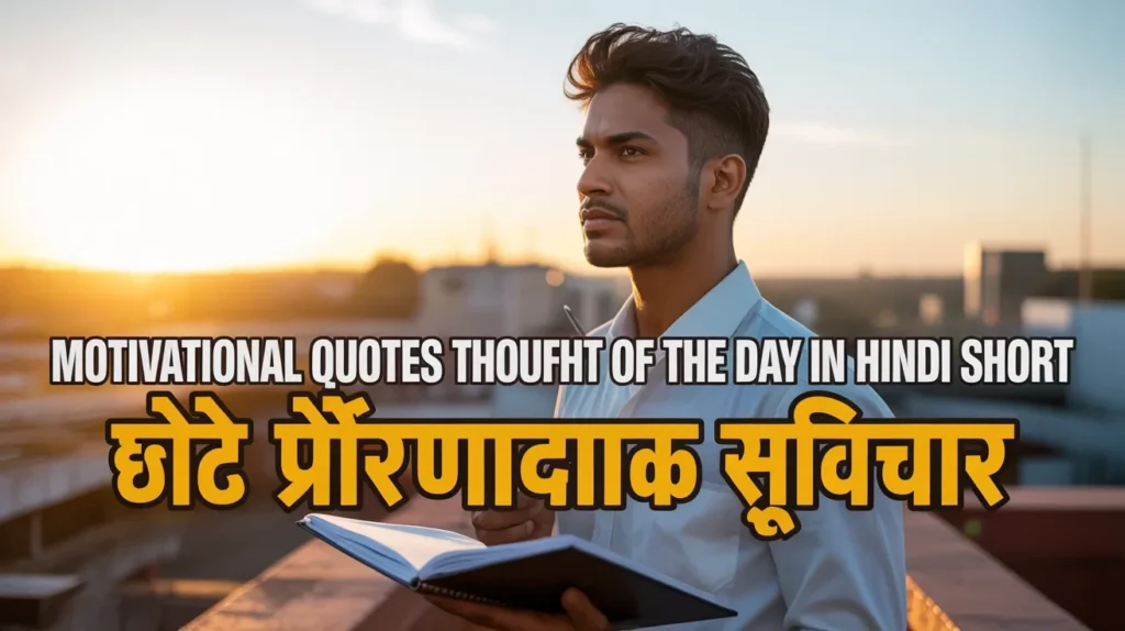 Motivational Quotes Thought of the Day in Hindi Short