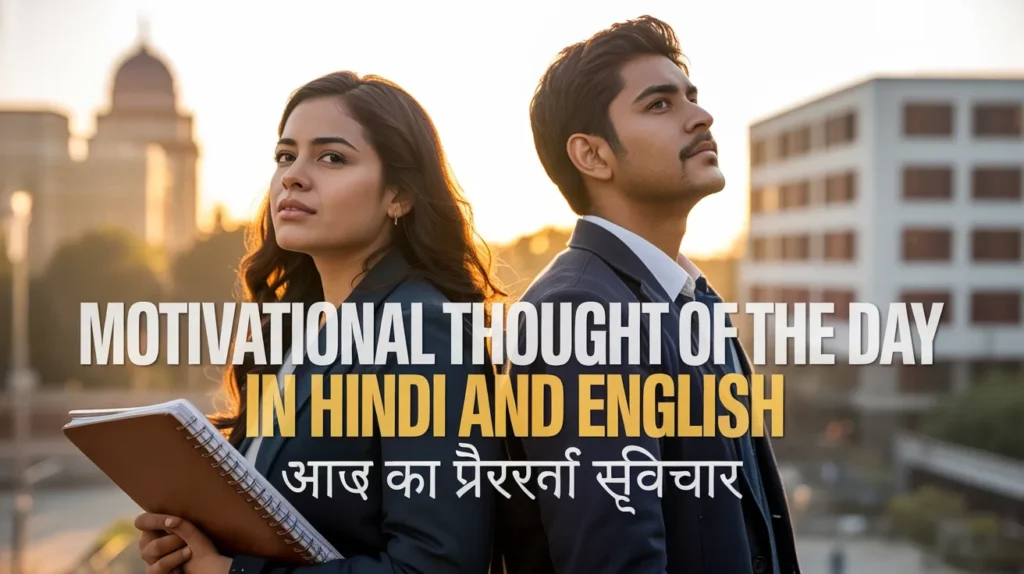 Motivational Thought of the Day in Hindi and English