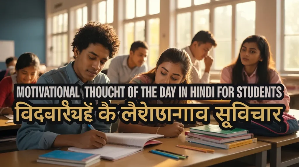Motivational Thought of the Day in Hindi for Students