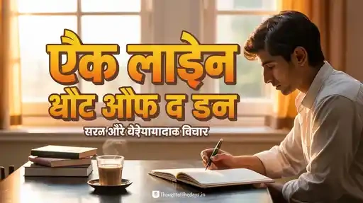 One Line Thought of the Day in Hindi