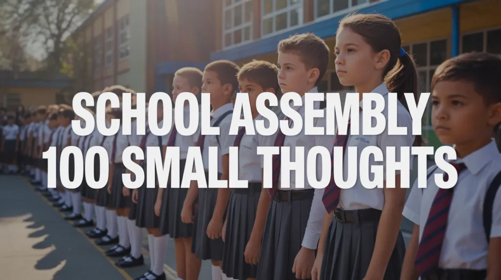 School Assembly 100 Small Thoughts