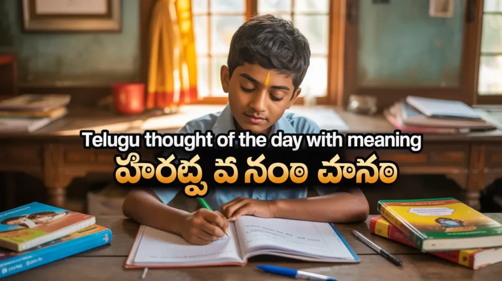 Telugu Thought of the Day with Meaning