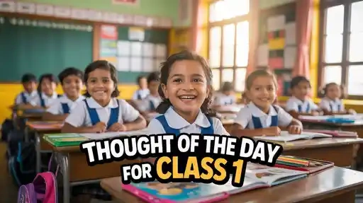 Thought of the Day for Class 1