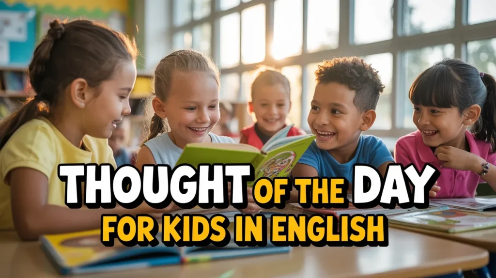 Thought of the Day for Kids in English