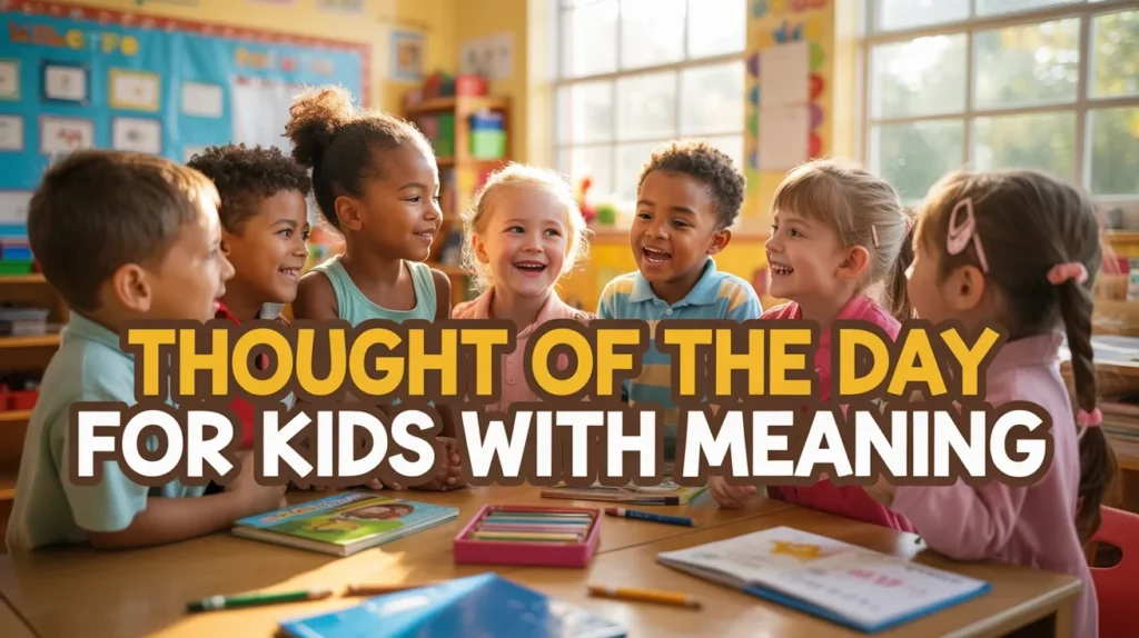 Thought of the Day for Kids with Meaning