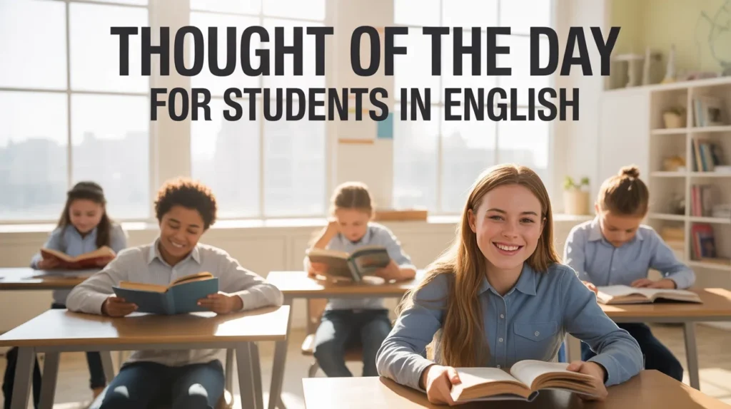 Thought of the Day for Students in English