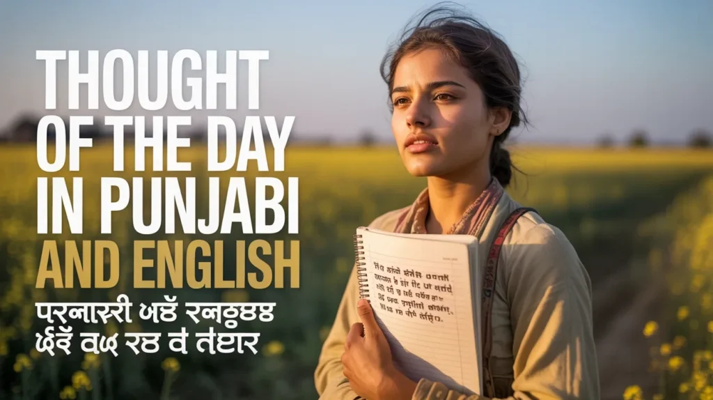 Thought of the Day in Punjabi and English