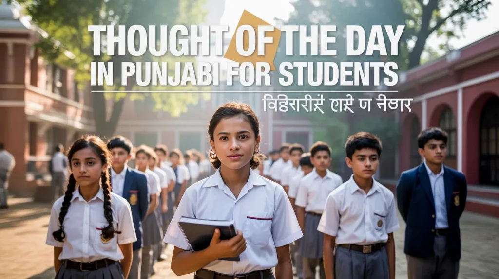Thought of the Day in Punjabi for Students