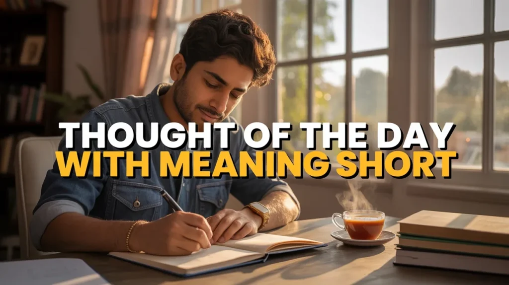 Thought of the Day with Meaning Short