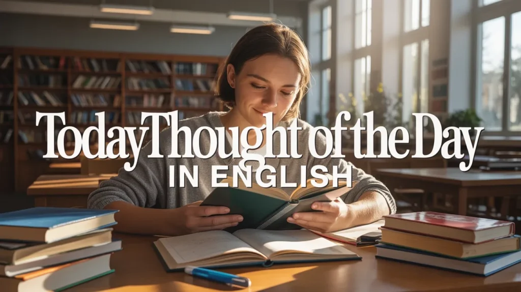 Today Thought of the Day in English