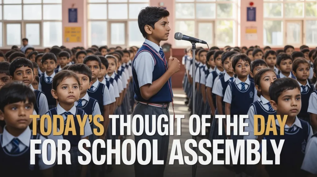 Today's Thought of the Day for School Assembly