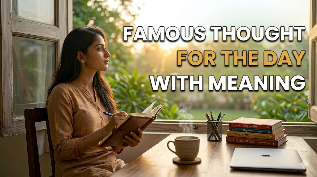 Famous Thought for the Day with Meaning