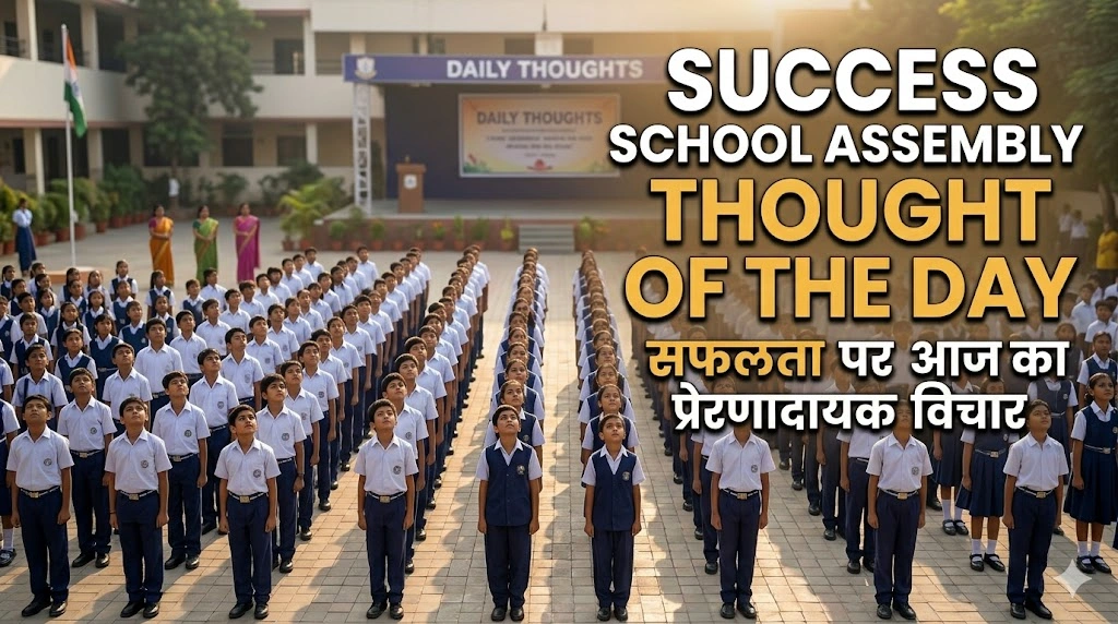 Success School Assembly Thought of the Day in Hindi