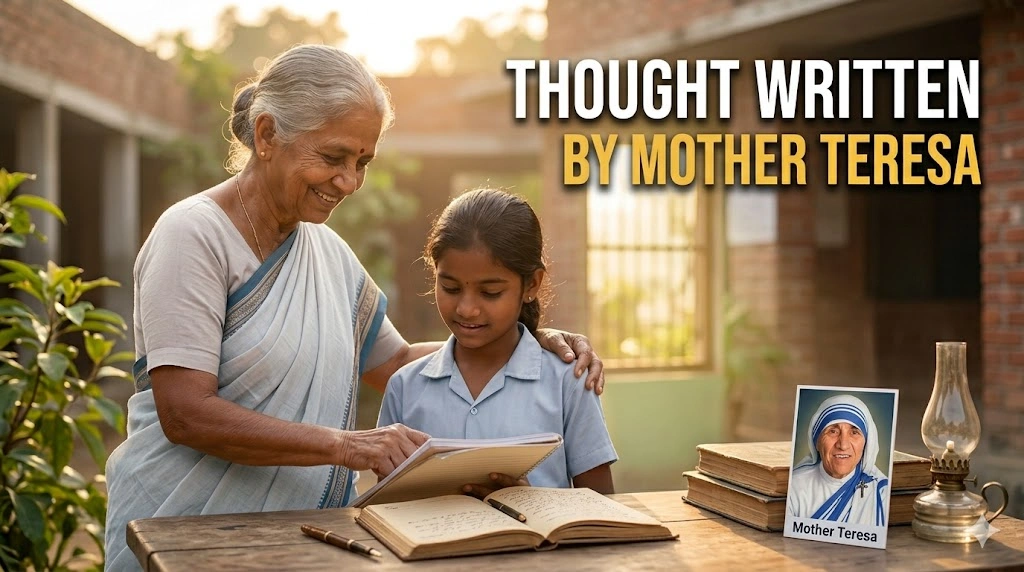 Thought Written by Mother Teresa