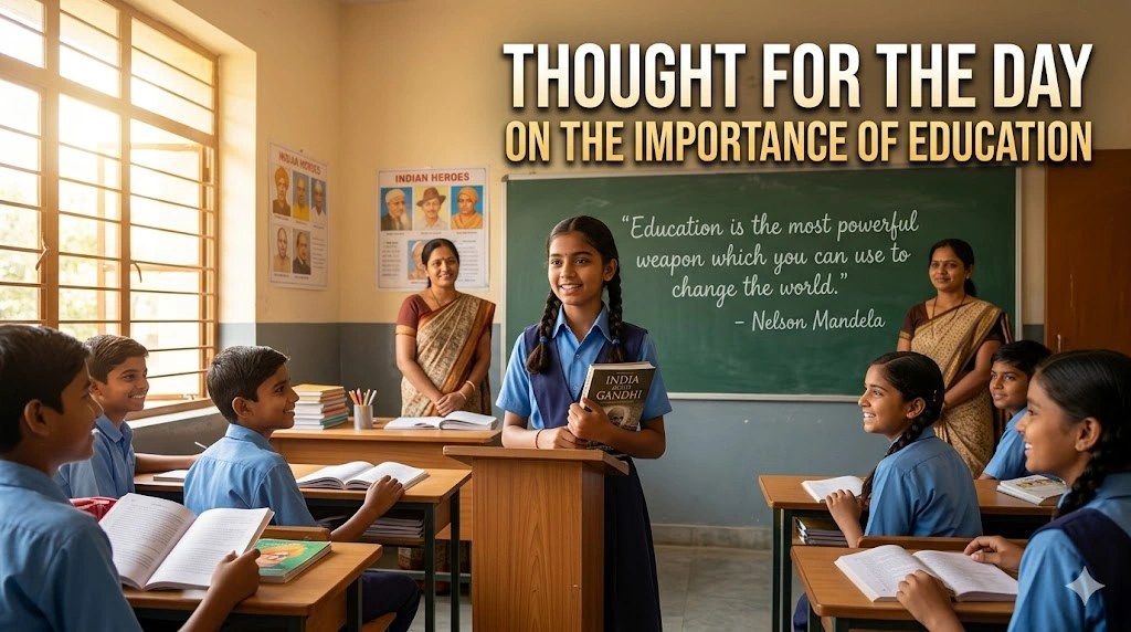 Thought for the Day on Importance of Education