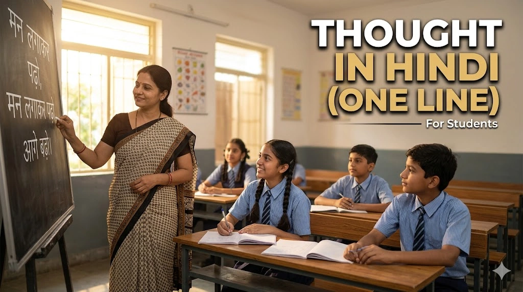Thought in Hindi One Line for Students