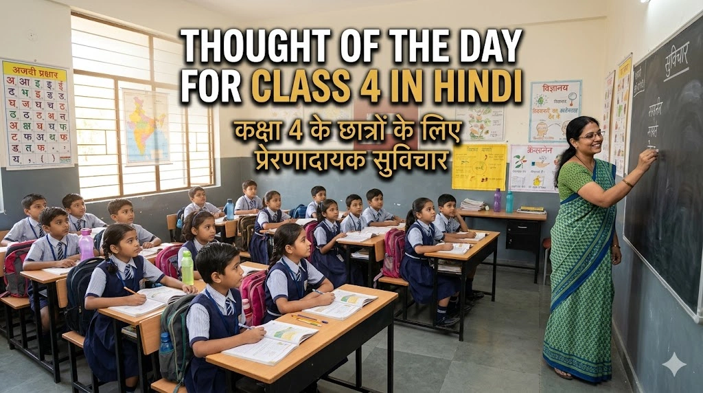 Thought of the Day for Class 4 in Hindi