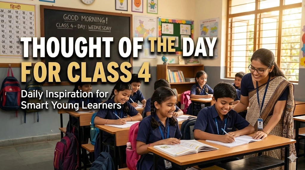 Thought of the Day for Class 4
