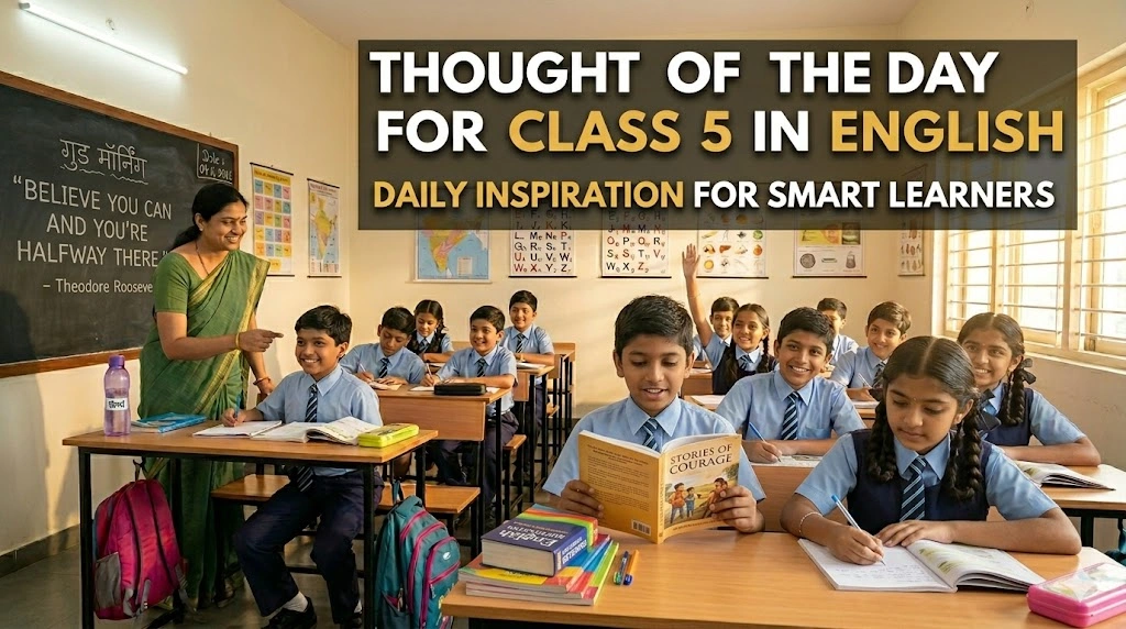 Thought of the Day for Class 5 in English