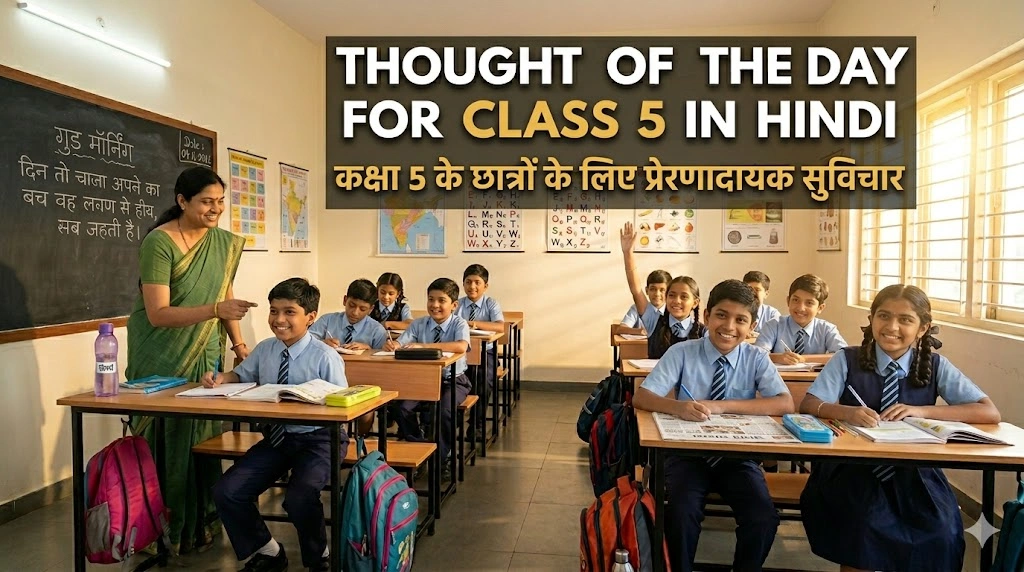 Thought of the Day for Class 5 in Hindi