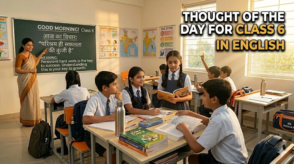 Thought of the Day for Class 6 in English