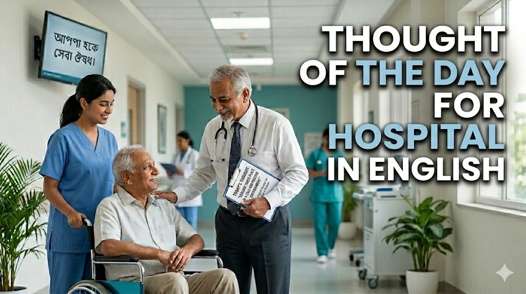 Thought of the Day for Hospital in English
