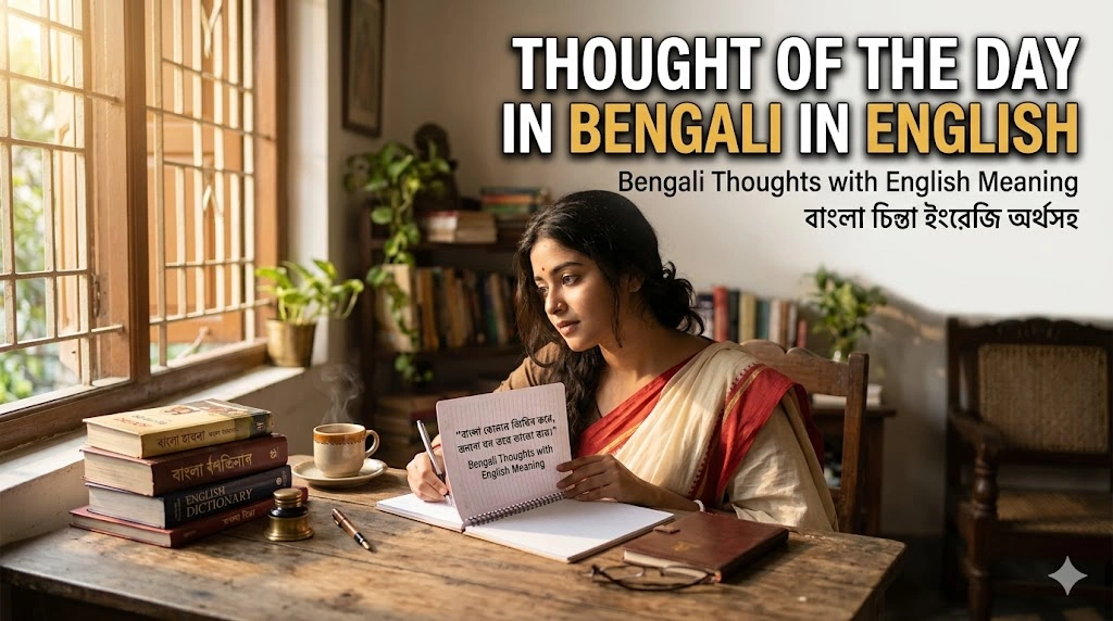 Thought of the Day in Bengali in English