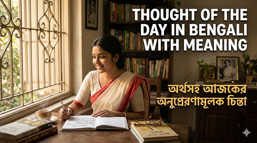 Thought of the Day in Bengali with Meaning