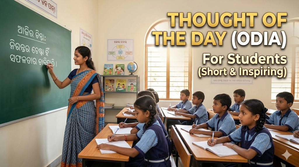 Thought of the Day in Odia for Students Short