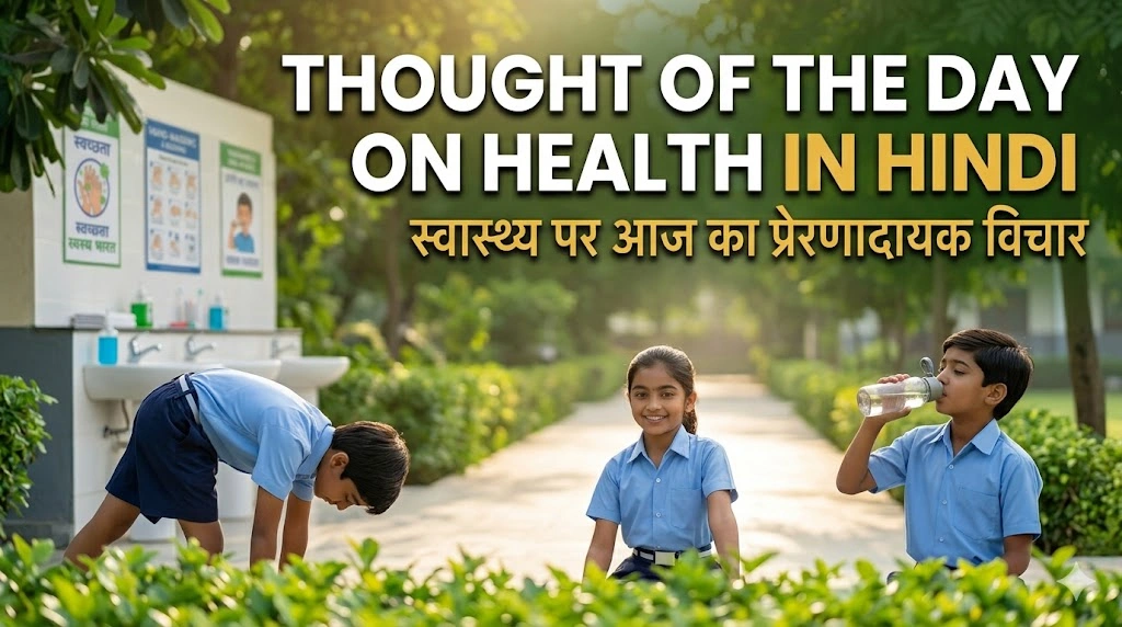 Thought of the Day on Health in Hindi