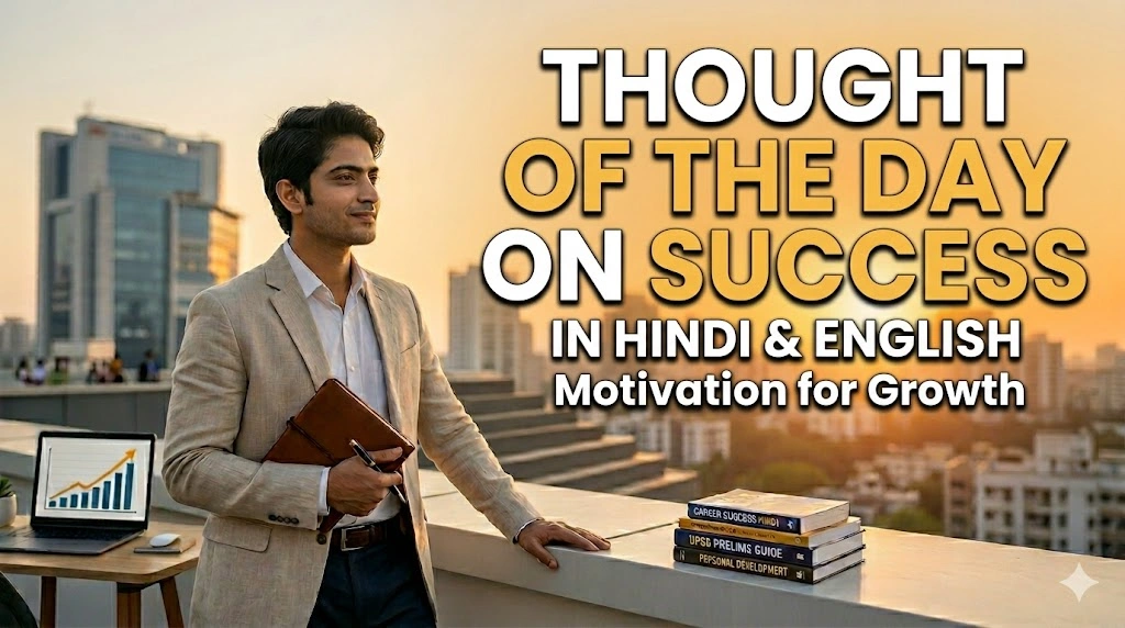 Thought of the Day on Success in Hindi and English
