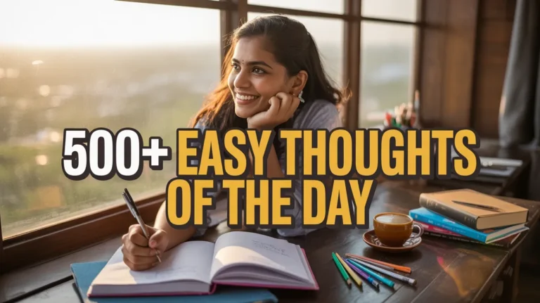 [500+] Easy Thoughts of the Day That Instantly Inspire You