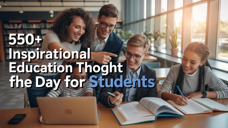 550+ Inspirational Education Thought of The Day For Students