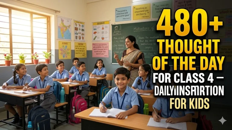480+Thought of the Day for Class 4 Daily Inspiration for Kids