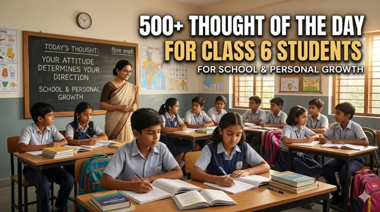 500+ Thought of the Day for Class 6 Students for School & Personal Growth