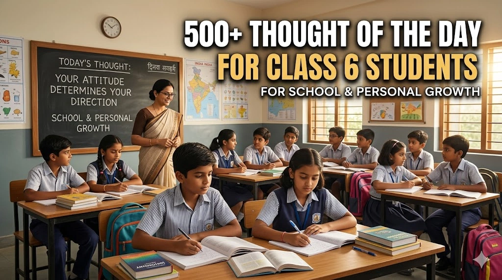 500+ Thought of the Day for Class 6 Students for School & Personal Growth