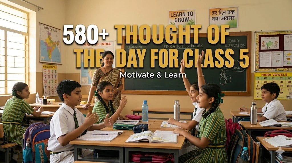 580+ Thought of the Day for Class 5 Motivate & Learn
