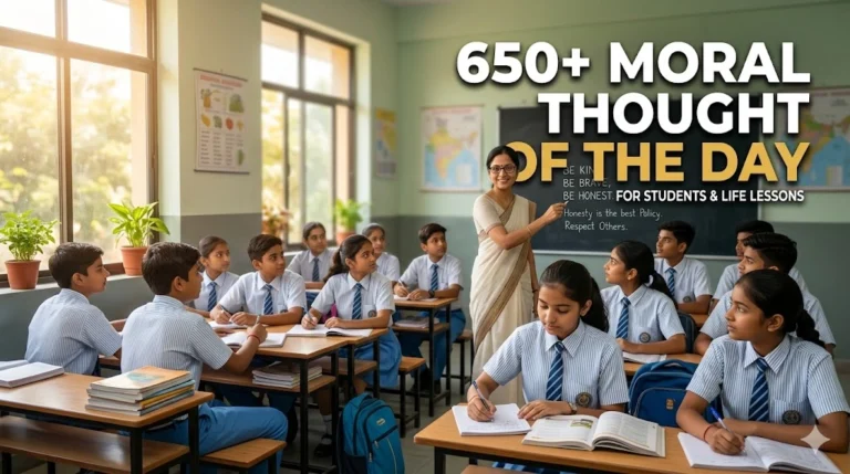 650+ Moral Thought of the Day for Students and Life Lessons