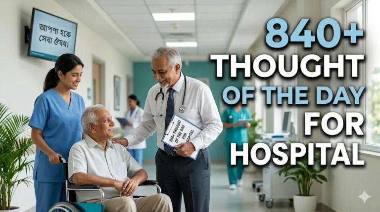 840+Thought of the Day for Hospital Staff & Patients Motivation