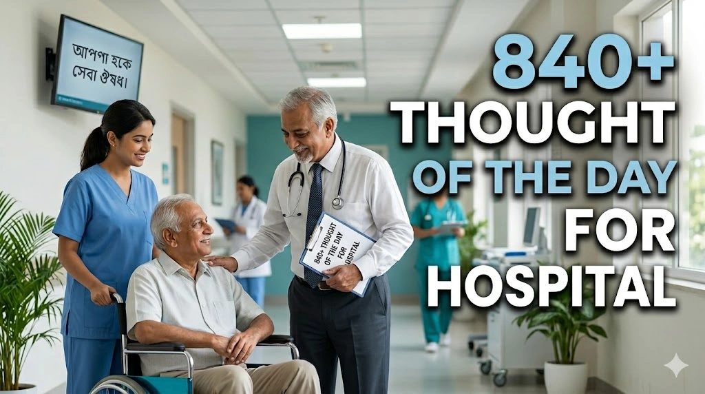 840+Thought of the Day for Hospital Staff & Patients Motivation