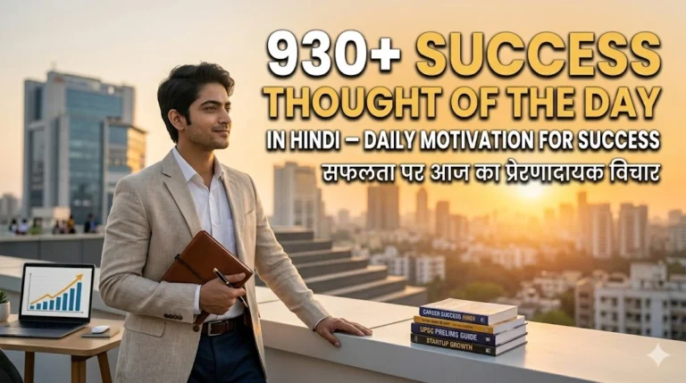 [930+] Success Thought of the Day in Hindi for Daily Motivation